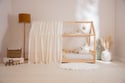 Bed Canopy - White & Gold Dots - Model K