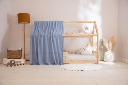 Véu de cama casinha Azul claro - Modelo K