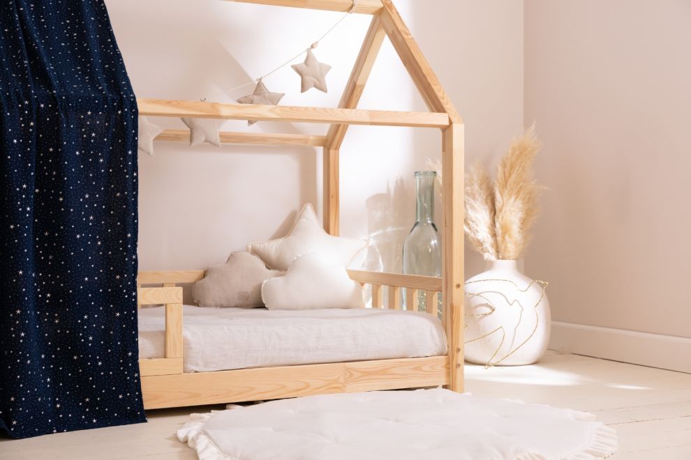 Véu de cama casinha Azul marinho - Modelo K