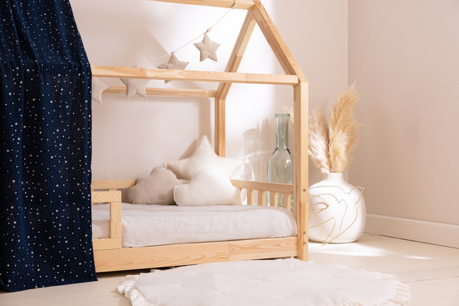 Plachta na Postel Cabane Námořnická Modrá se Stříbrnými Hvězdami – Model K