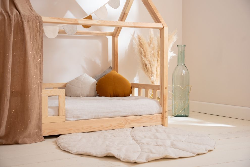 Bed Canopy - Camel & Gold Dots - Model K