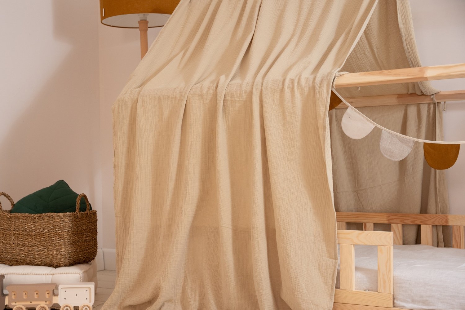 Telo per Letto a Capanna Sandy Beige - Modello K