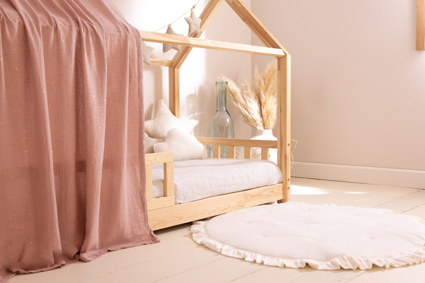 Hausbett-Himmel Sepia-Rose Goldpunkte - Modell K