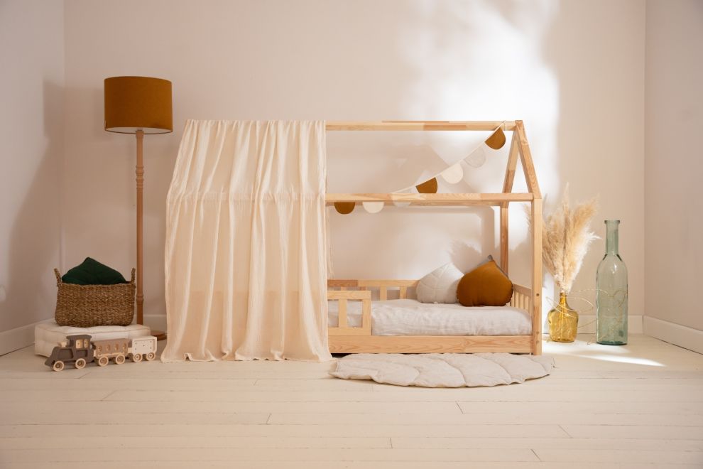 Véu de cama casinha Baunilha - Modelo K