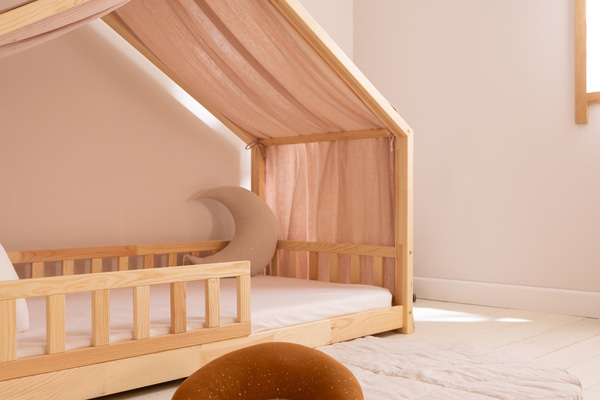 Hausbett-Himmel - Kakao - Modell DK