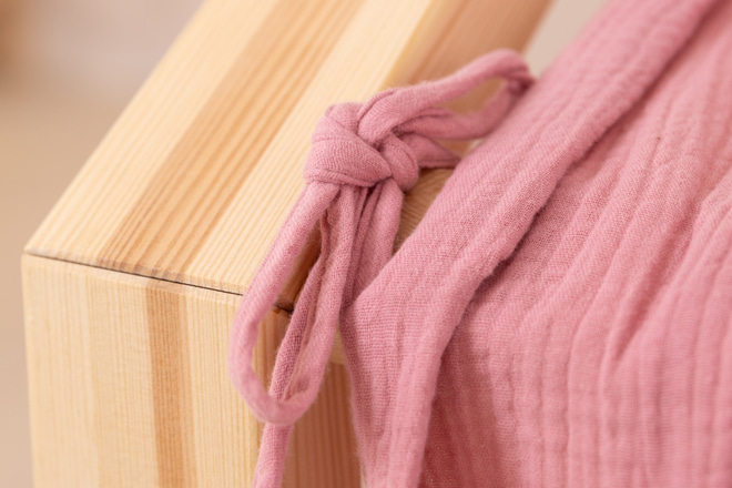 Plachta na dětskou postel Retro Růžová - Model DK
