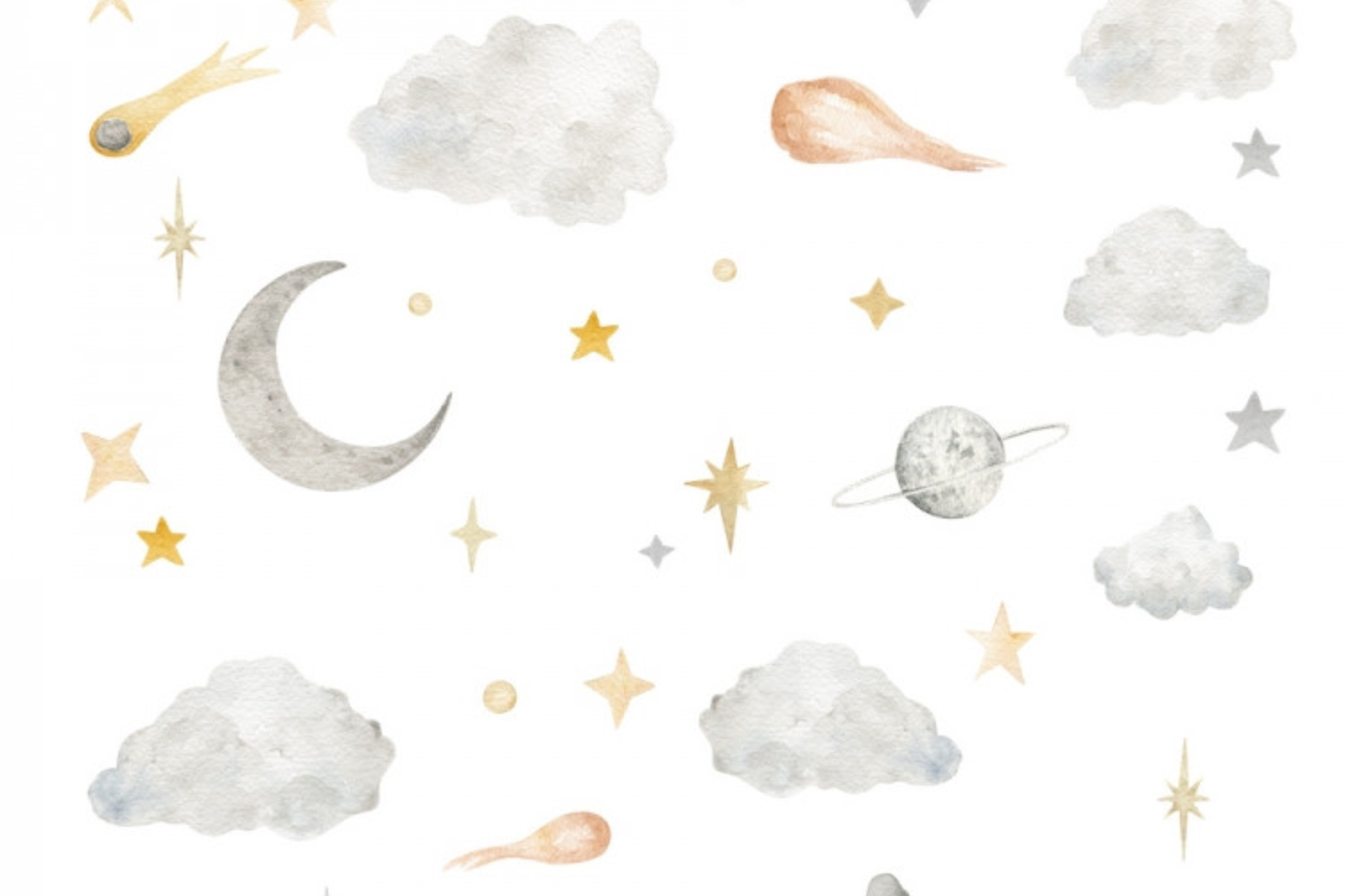 Stickers Nuages et Étoiles