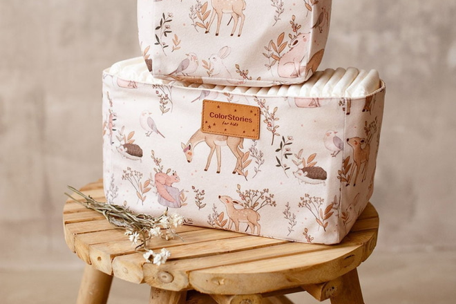 Forest Friends Toilet Basket L