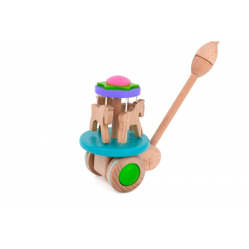 Saldi Estivi - Giocattolo di legno - Carroussel Push Toy