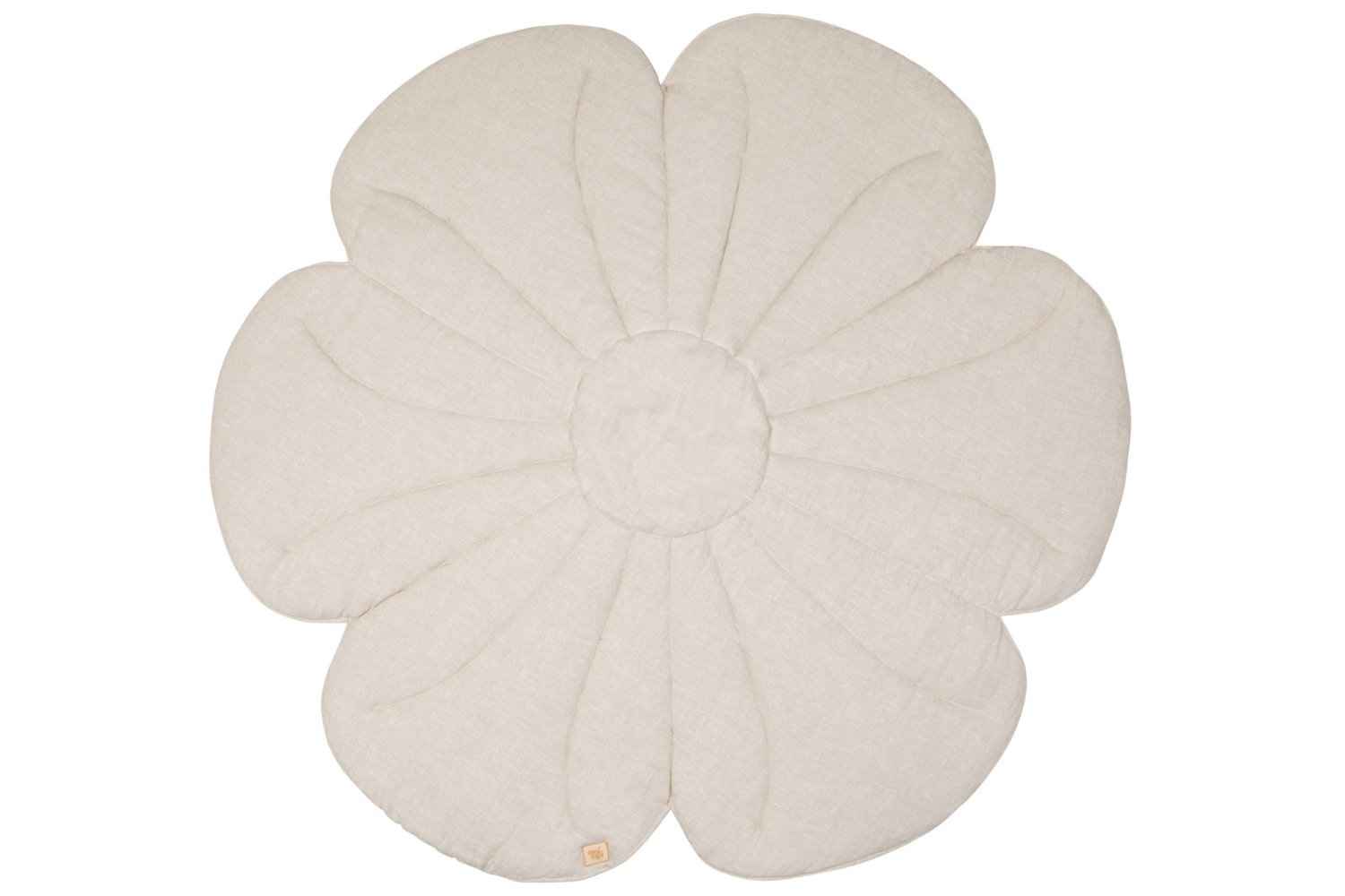 Teppich Beige Blumen-Velours