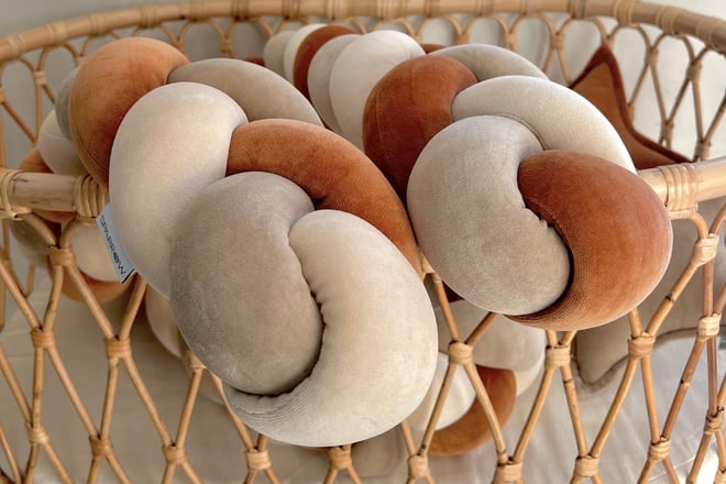 Paracolpi intrecciato 3 Spighe - Cappucccino, Beige i Cannella