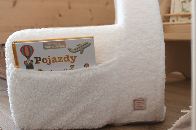 Fauteuil Bouclé Blanc - Nom personnalisable