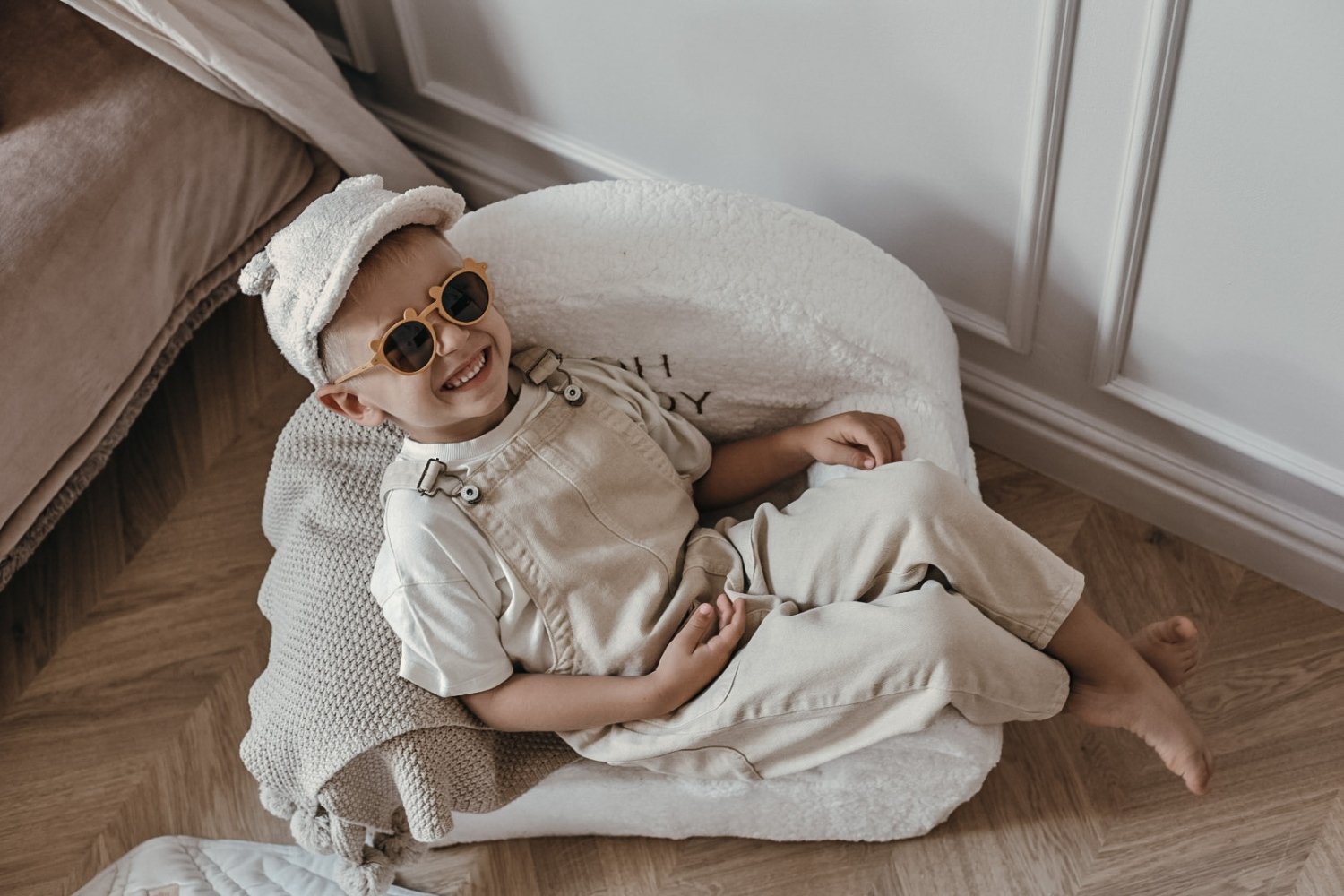 Sillón Boucle Blanco - Nombre Personalizable