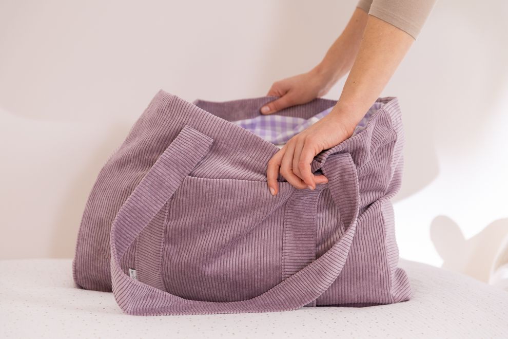 Cord Mum Bag Lavendel