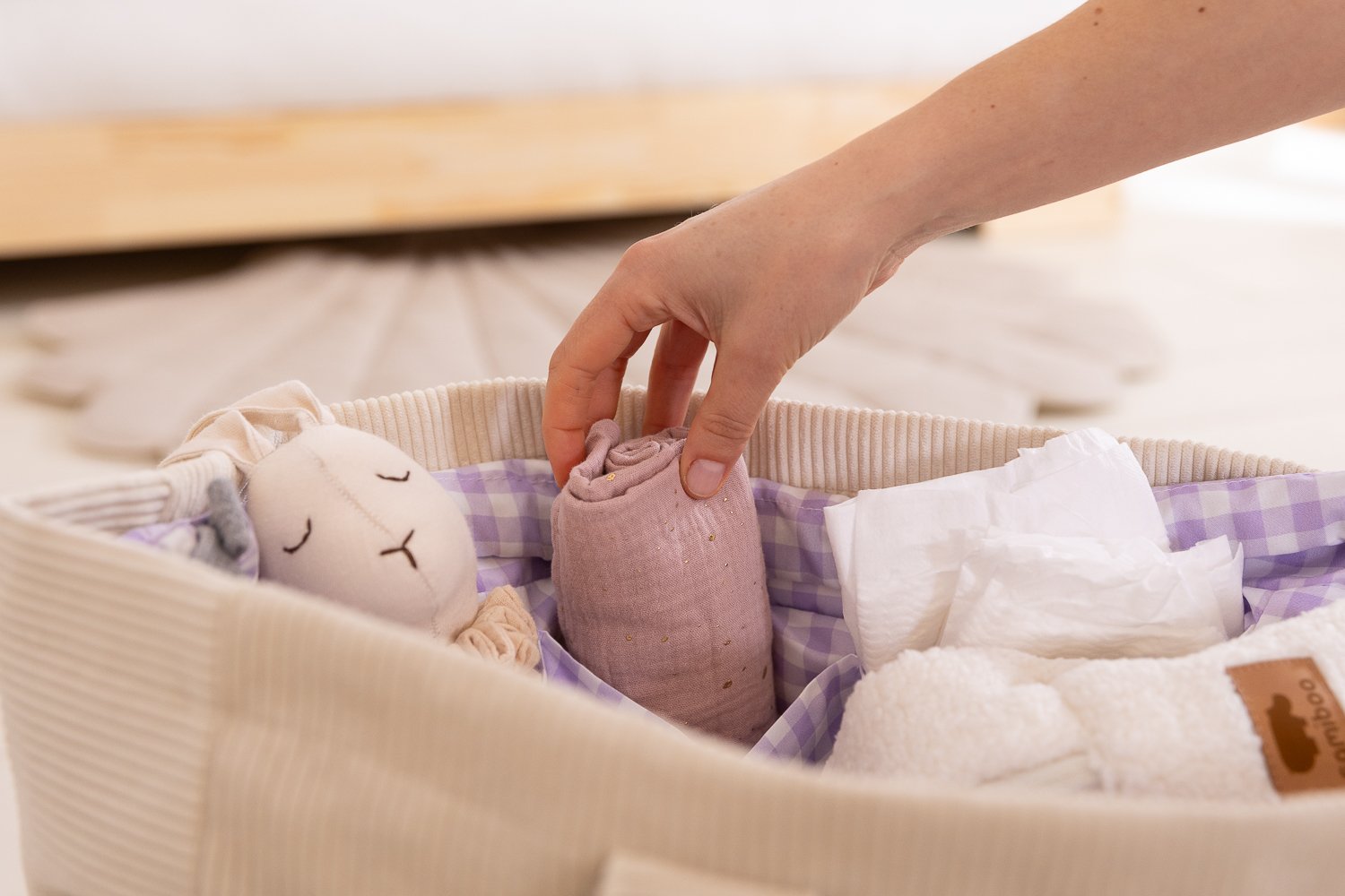 Corduroy Mum Bag Lavender