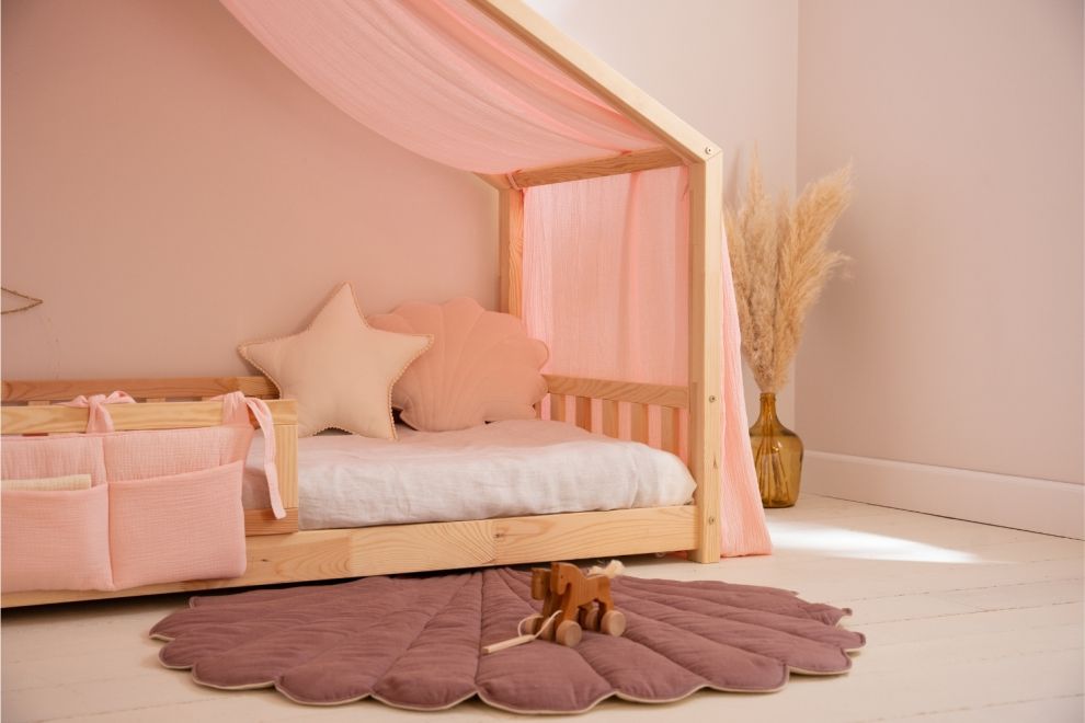 Organizador de cama - rosa