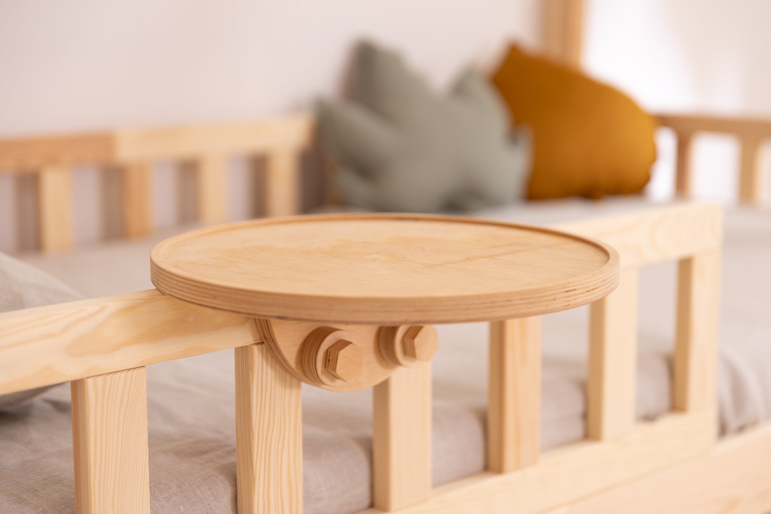 Wooden Bedside Shelf