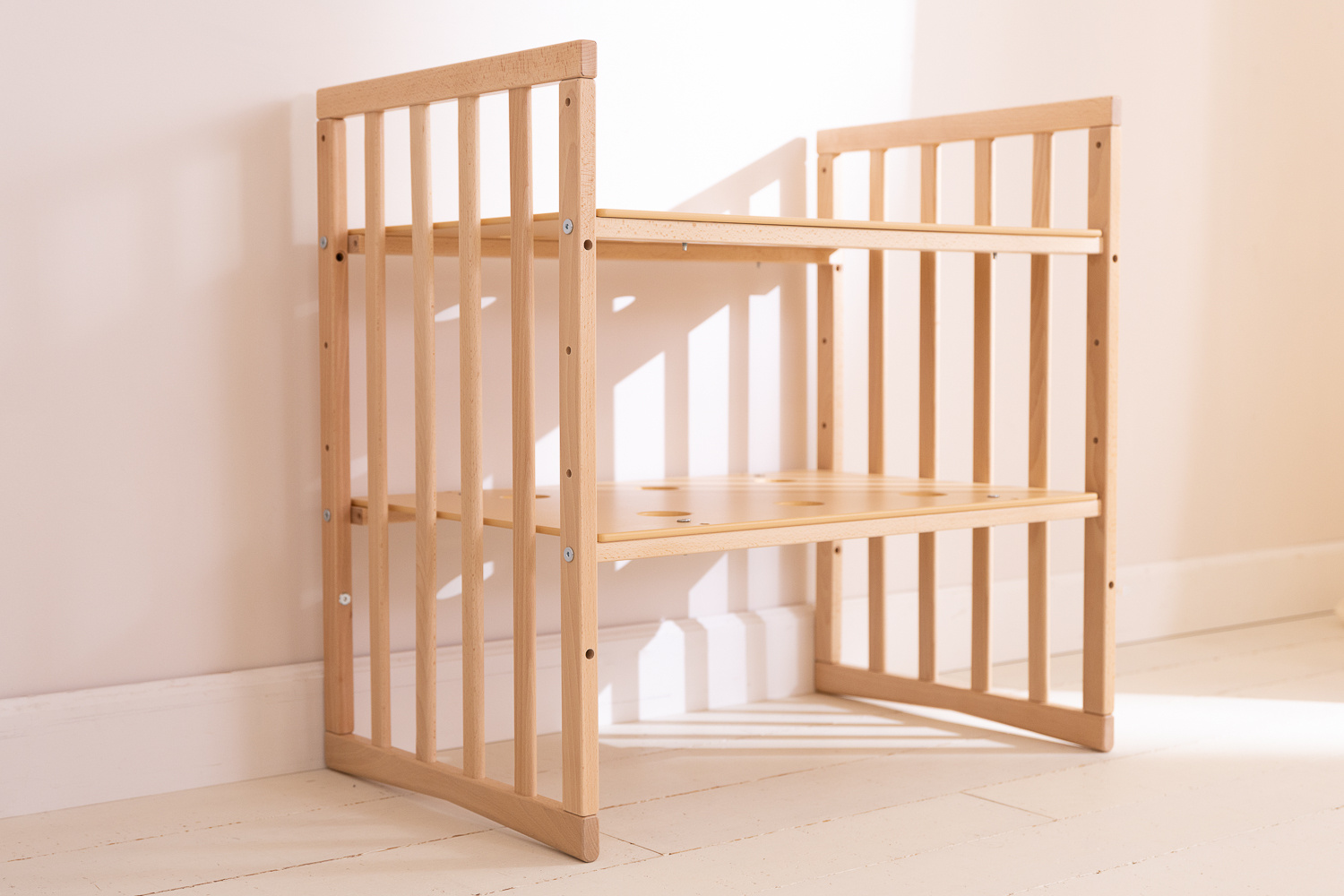 - Berceau Évolutif 7 en 1 Ovale avec Matelas - Naturel - Naturel (Mon Lit Cabane) - Image 19