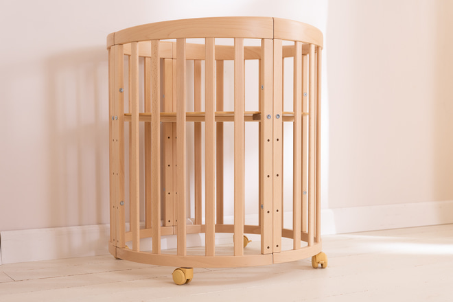 Culla Evolutiva 7 in 1 con materasso - Legno Naturale