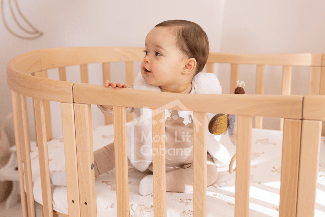 Culla Evolutiva 7 in 1 con materasso - Legno Naturale