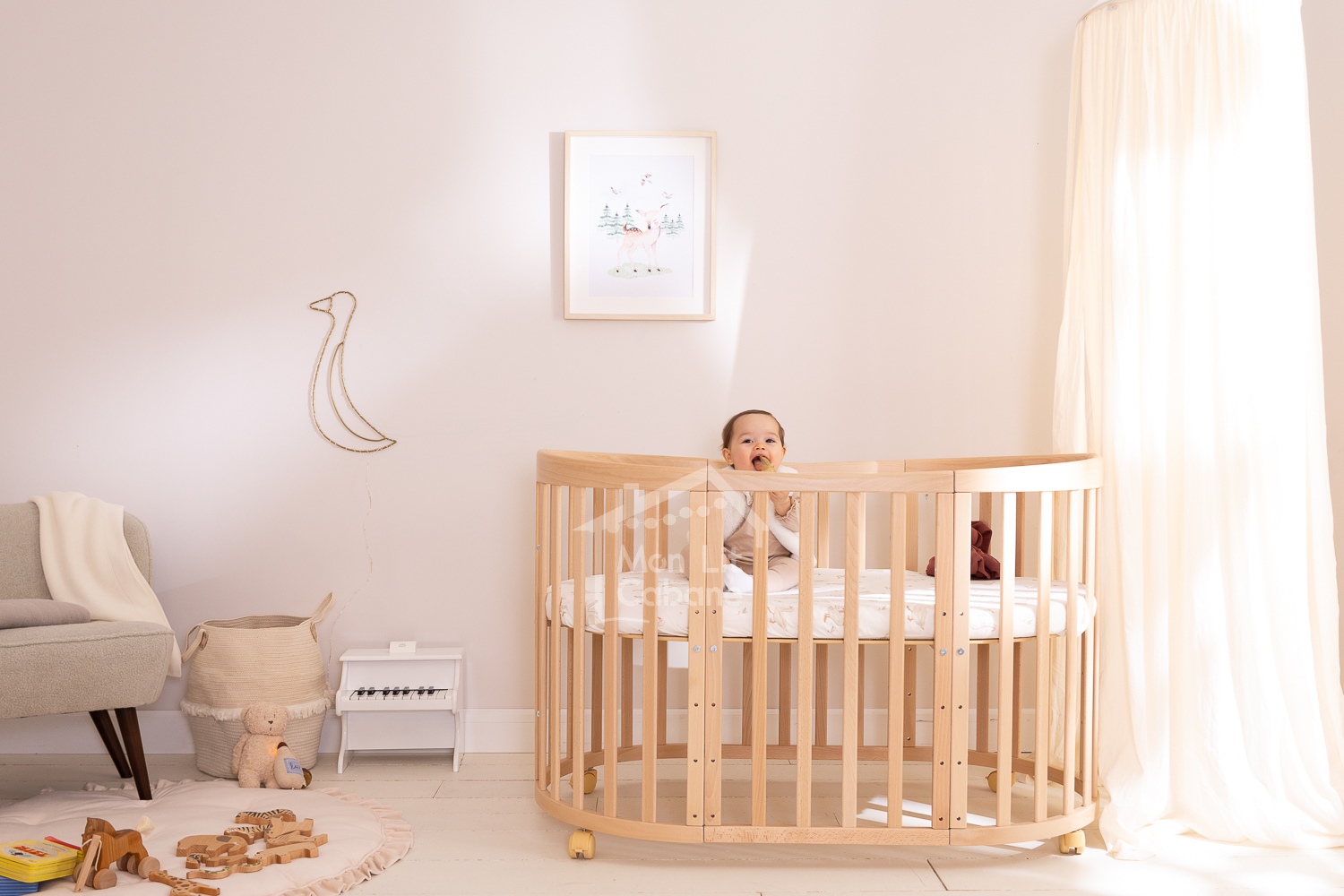 7 in 1 Evolving Cradle - Natural 7 in 1 Evolving Cradle - Natural