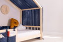 Hausbett-Himmel Marineblau mit goldenen Sternen  - Modell DK