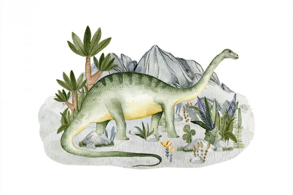 Sticker Brontosaurio 