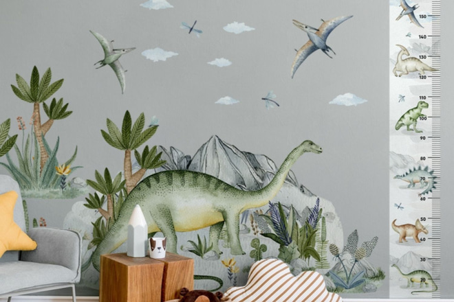 Samolepka Brontosaurus s Horou