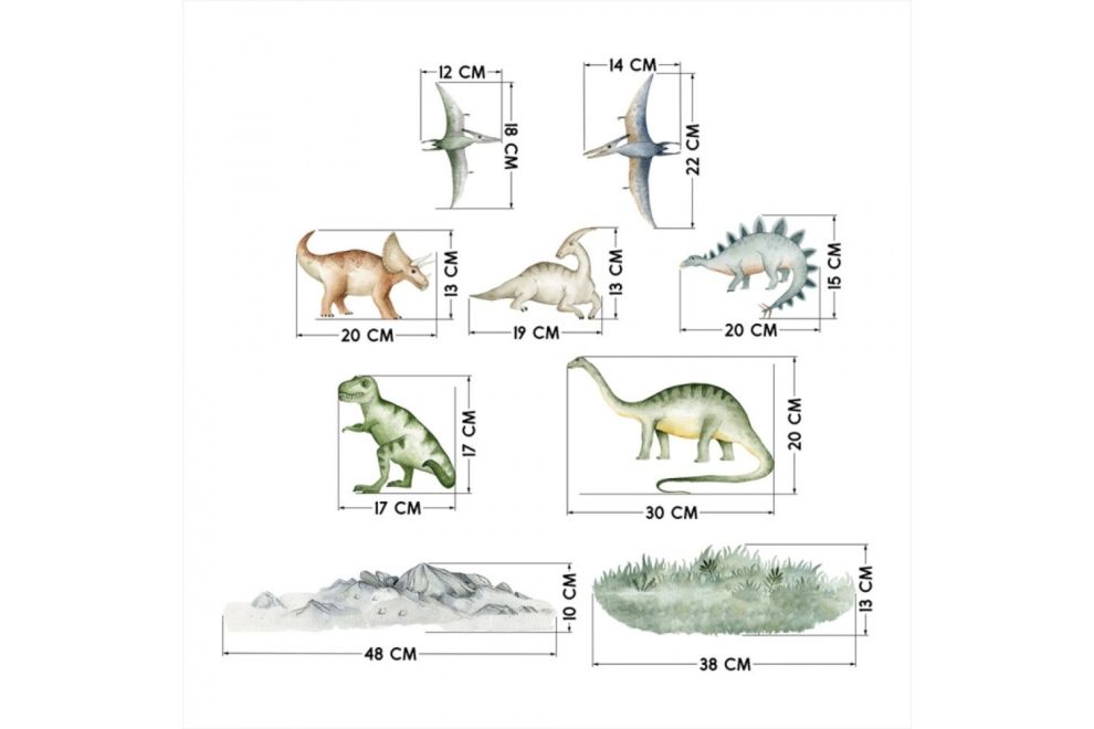 Stickers Set Dinosaures