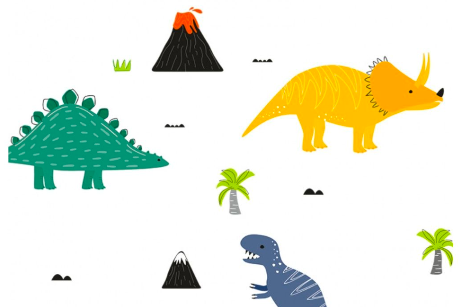 Stickers Dinosaures Colorés