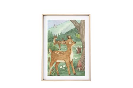 Fawn & Squirrel Poster