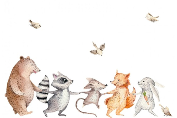 Stickers Animais da Floresta