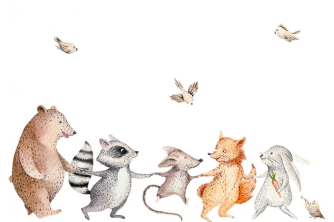 Gli animali della foresta