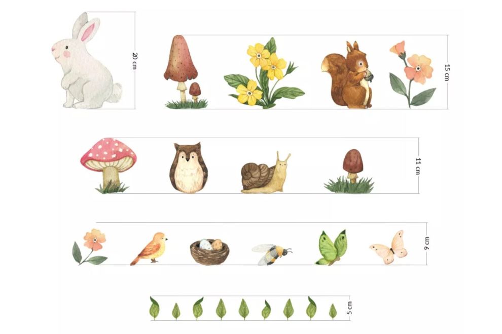 Forest Animals & Leaves