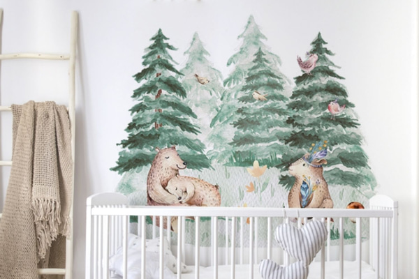 Sticker Floresta & Urso