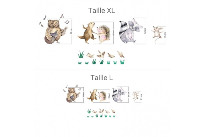 Samolepky Lesní zvířata 2