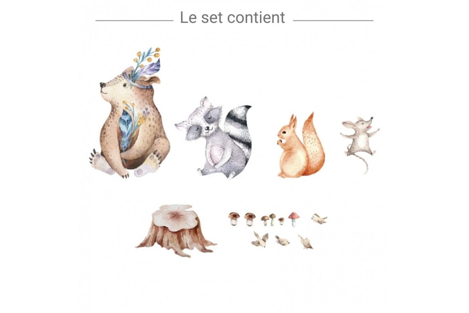 Stickers Animaux de la Forêt 3