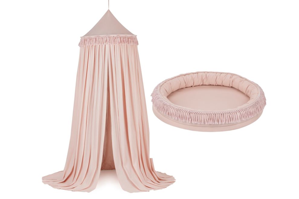 Boho Powder Pink Canopy & Cocoon Set