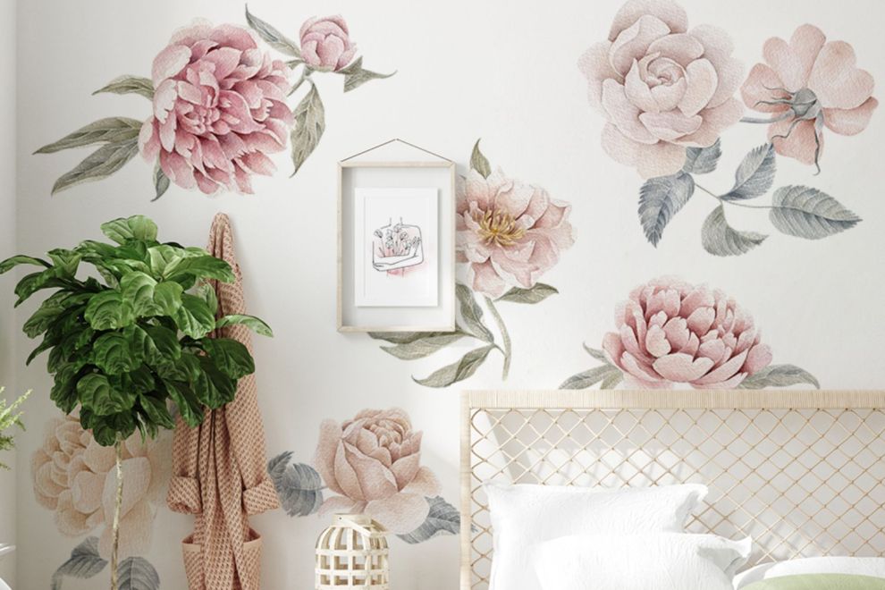Peonies and Roses L
