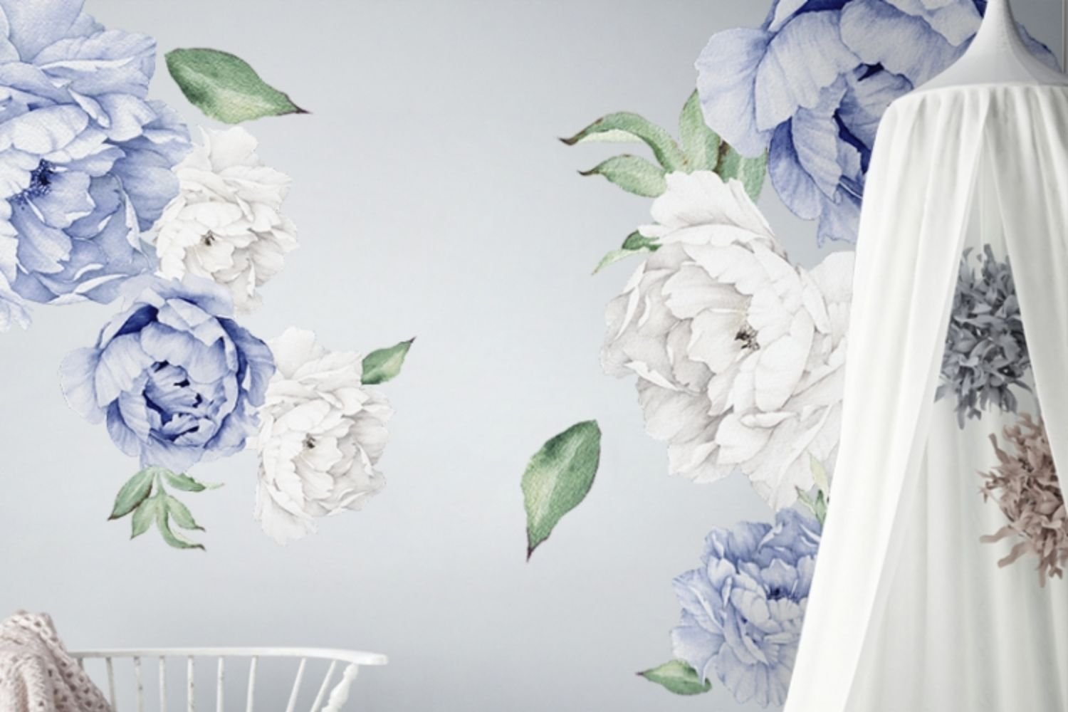 Pivoines Pastel Bleues +