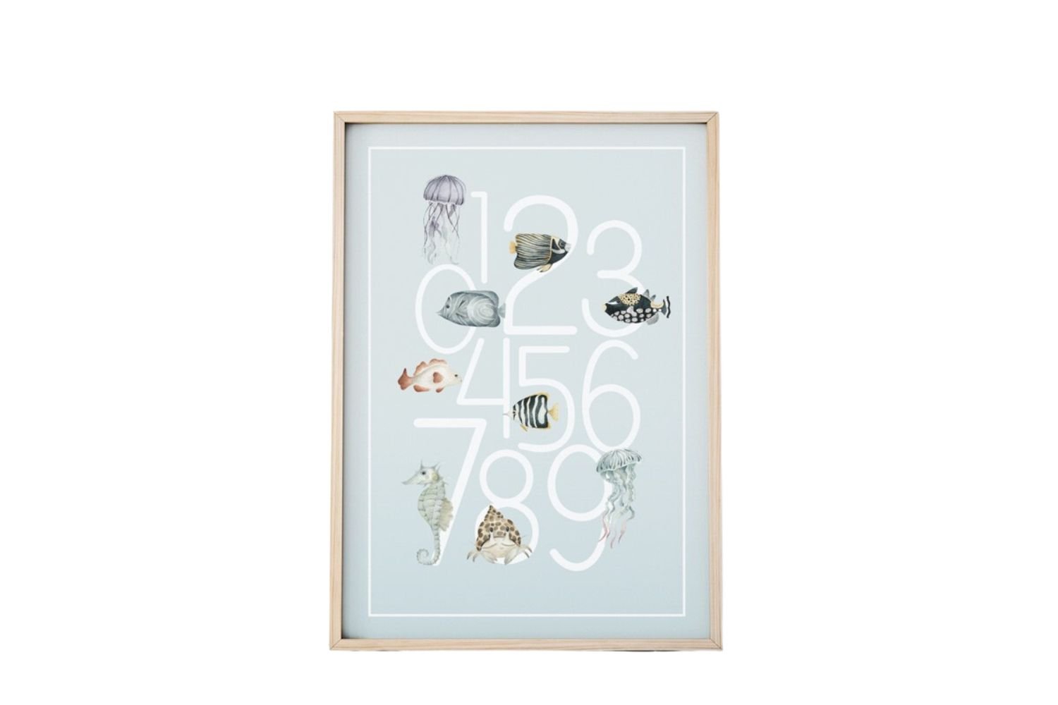 Ocean Numbers Poster