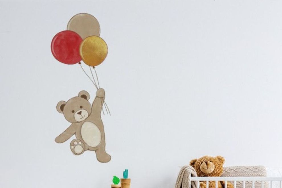 Teddy bear avec ballons