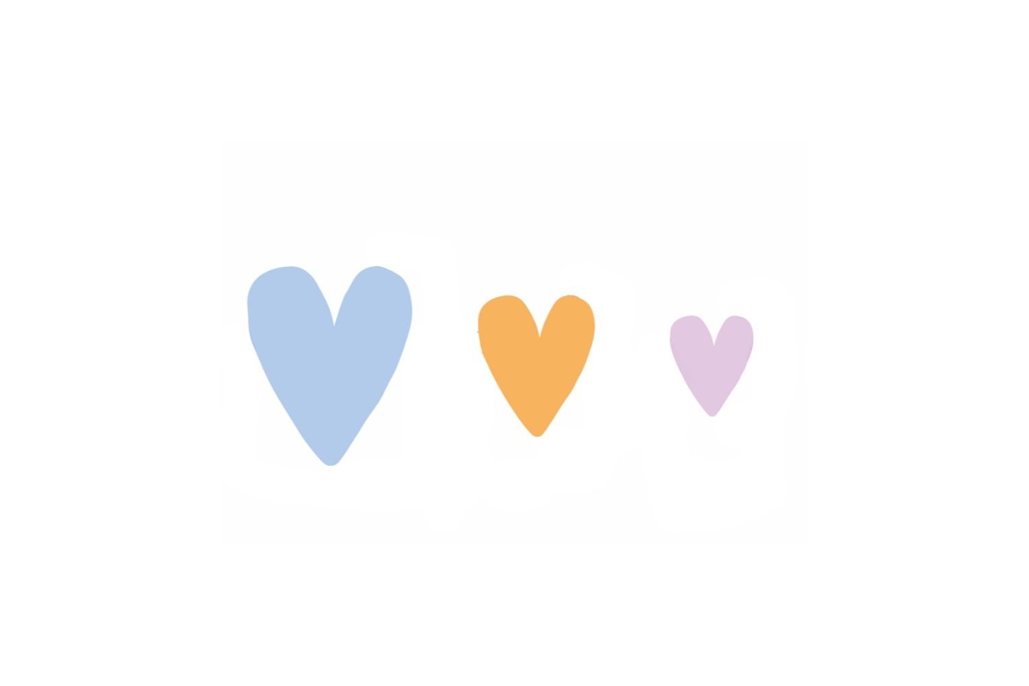 Stickers Corazones de colores