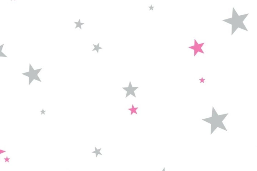 Estrelas rosas e cinzentas