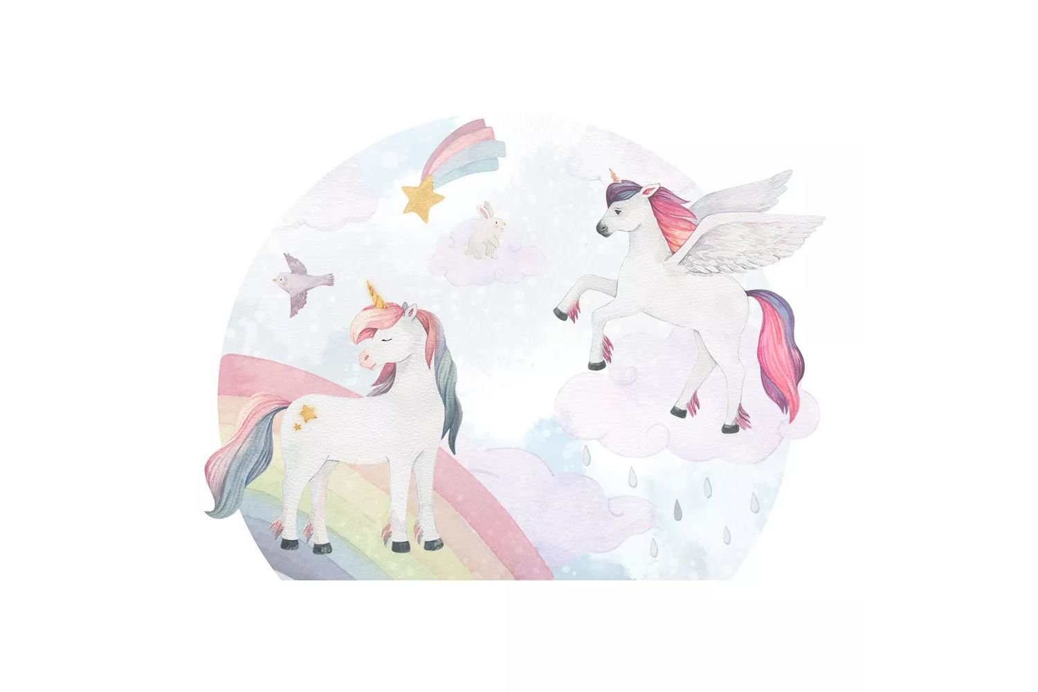 Sticker Licorne & Pégase