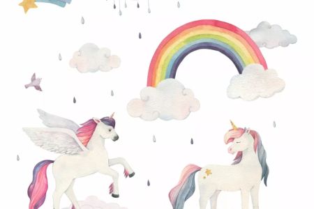 Einhorn, Pegasus & Regenbogen
