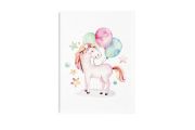 Unicorn and Balloons Poster