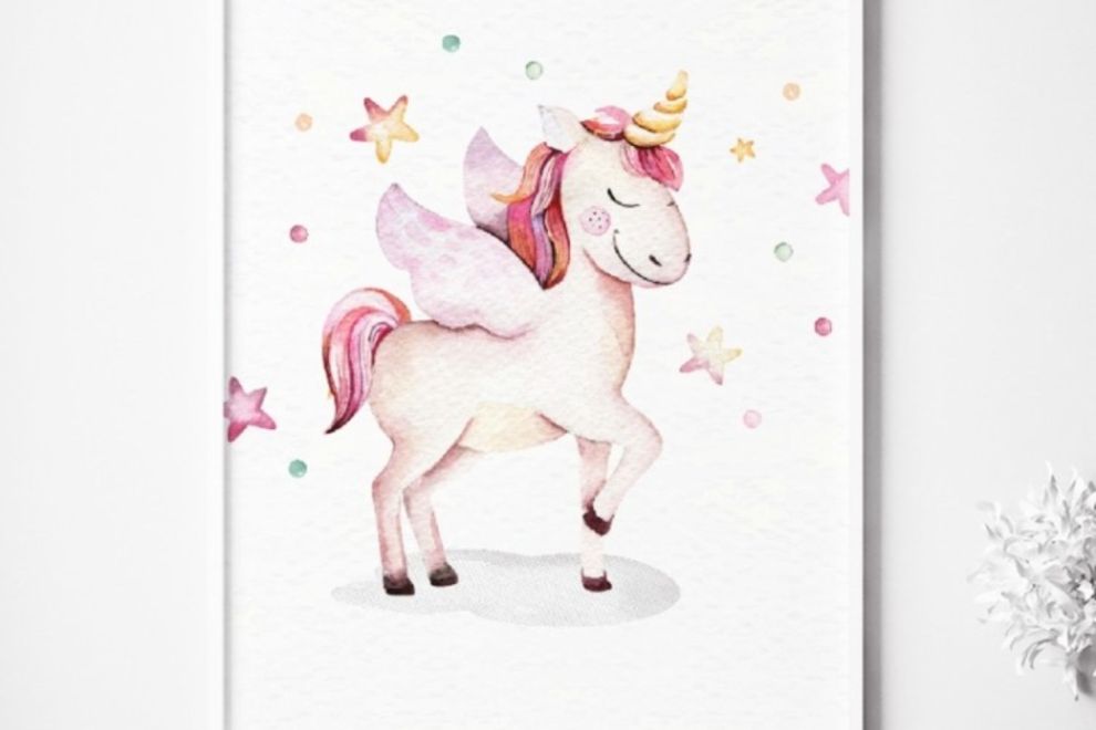 Image Licorne et Etoiles