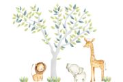 Stickers Arbres & Animaux de Safari