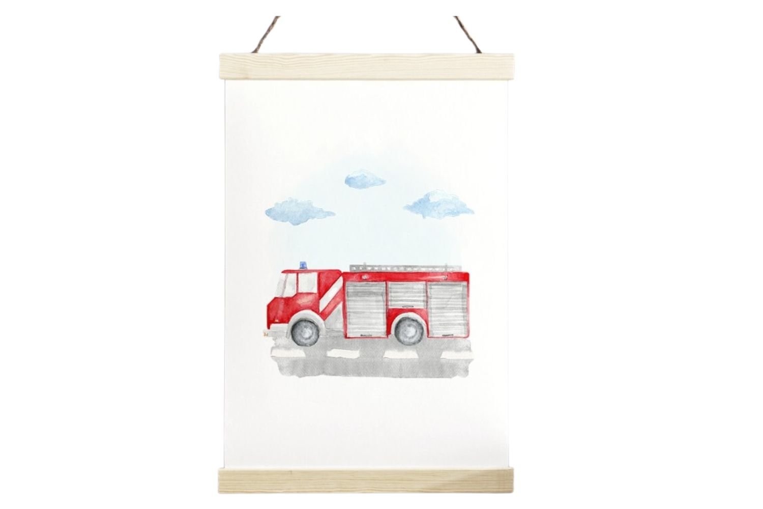 Firefighter Truck Poster